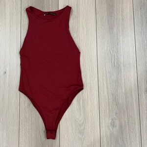 Zara Burgundy Red bodysuit